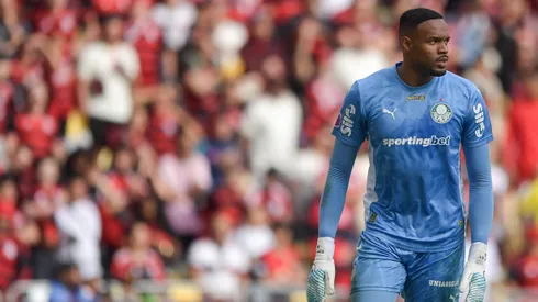 Carlos Miguel goleiro do Palmeiras durante partida contra o Flamengo - Foto: Thiago Ribeiro/AGIF