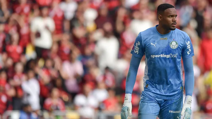 Carlos Miguel goleiro do Palmeiras durante partida contra o Flamengo - Foto: Thiago Ribeiro/AGIF
