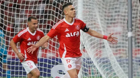 Rafael Borré, atacante do Inter em partida pelo campeonato brasileiro (Foto: Ricardo Duarte/SCI)