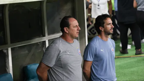 Rogerio Ceni, técnico do Bahia, durante partida contra o Gremio no estadio Arena Fonte Nova pelo campeonato Brasileiro A 2025. Foto: Marcio Jose/AGIF