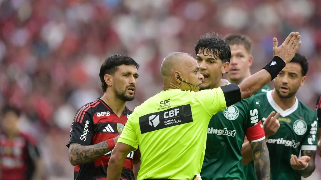 Wilton Pereira Sampaio durante Flamengo x Palmeiras – Foto: Thiago Ribeiro/AGIF