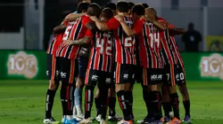 São Paulo antes da partida contra o Mirassol pelo Brasileirão