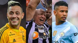 Jogadores formados na base do Atlético. Foto: Thiago Ribeiro/AGIF; Pedro Vilela/David Ramos/Getty Images