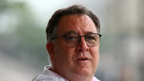 Marcelo Teixeira durante treino do Peixe no CT Rei Pelé.