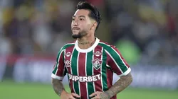 Lucho Acosta jogador do Fluminense durante partida contra o Atletico-MG no estadio Maracana pelo campeonato Brasileiro A 2025. Foto: Thiago Ribeiro/AGIF