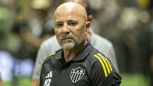 Sampaoli tecnico do Atletico-MG durante partida contra o Sport no estadio Arena MRV pelo campeonato Brasileiro A 2025. Foto: Fernando Moreno/AGIF