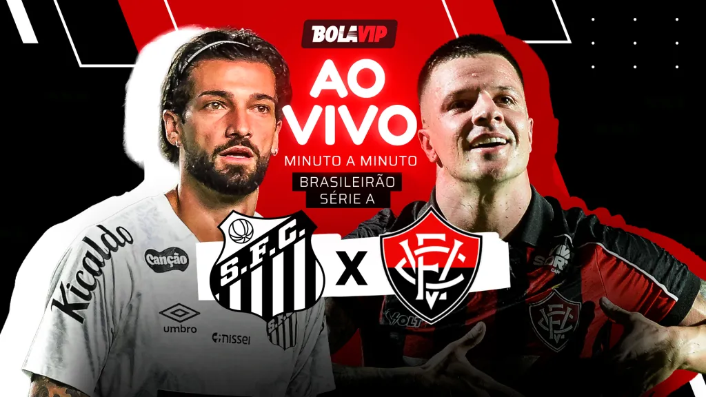 Santos x Vitória foi transmitido ao vivo pelo Bolavip Brasil. Foto: Jota Erre/AGIF e Jhony Pinho/AGIF