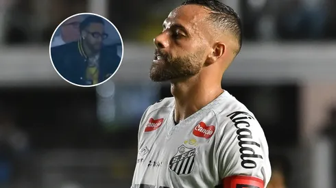 Neymar reage chance perdida de Guilherme. FotoxFoto: Guilherme (Jota Erre/AGIF); Neymar (Reprodução/Premiere)