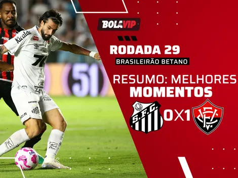Santos perde para o Vitória por 1 a 0 e se aproxima do Z4