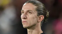 Filipe Luís explica mudança envolvendo Arrascaeta e Carrascal em Flamengo x Palmeiras.