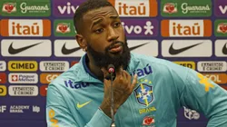 Gerson durante entrevista coletiva pela Seleção Brasileira, em 2024. Foto: Rafael Ribeiro/CBF
