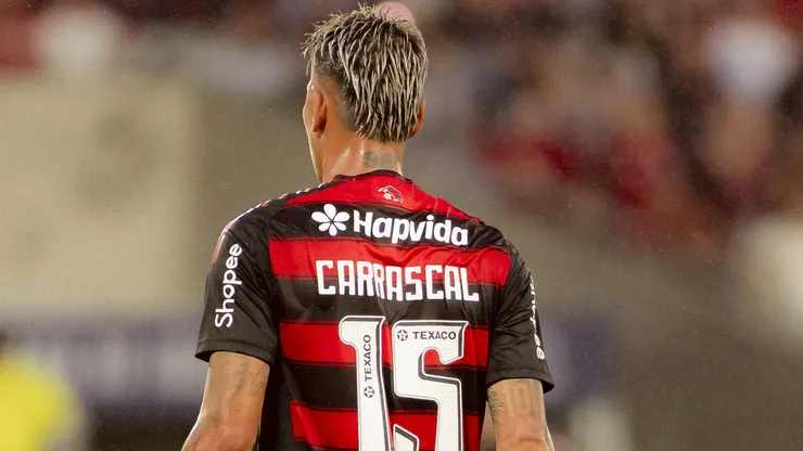 Carrascal na vitória sobre o Palmeiras no Maracanã