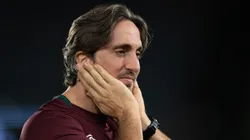 RJ - RIO DE JANEIRO - 16/10/2025 - BRASILEIRO A 2025, FLUMINENSE X JUVENTUDE - Luis Zubeldia tecnico do Fluminense durante partida contra o Juventude no estadio Maracana pelo campeonato Brasileiro A 2025.