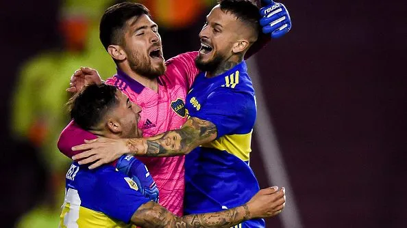 Rossi comemorando após Boca X Racing. Foto: Marcelo Endelli/Getty Images