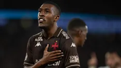 Rayan jogador do Vasco comemora seu gol durante partida contra o Fluminense no estadio Maracana pelo campeonato Brasileiro A 2025. Foto: Jorge Rodrigues/AGIF