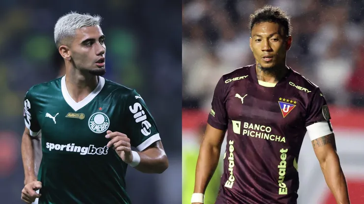 Palmeiras e LDU só se enfrentaram duas vezes na história. Fotos: Ettore Chiereguini/AGIF - Alexandre Schneider/Getty Images