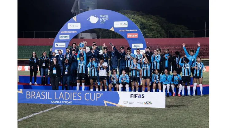 Grêmio na final da Ladies Cup. Foto: Guilherme Veiga/Brasil Ladies Cup