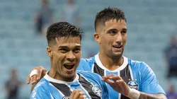 Arezo e Kike juntos na Sul-Americana 2025. Foto: Liamara Polli/AGIF