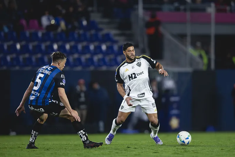 Hulk durante partida pela Sul-Americana. Foto: Pedro Souza/Atlético-MG