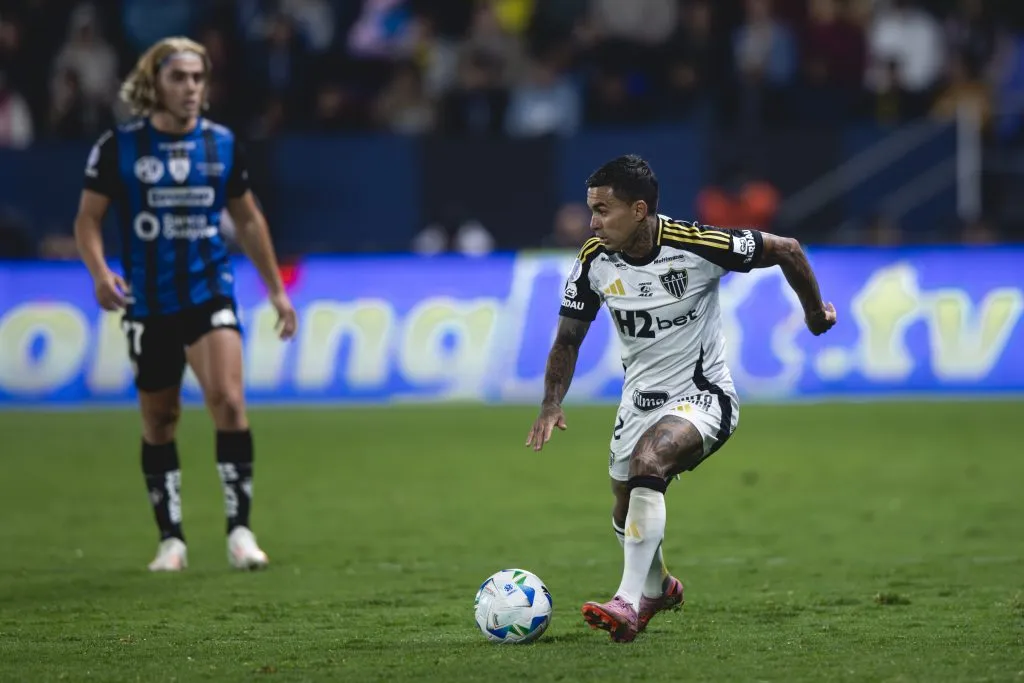 Dudu durante Del Valle x Atlético-MG – Foto: Pedro Souza / Atlético