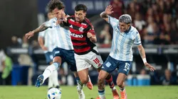 De Arrascaeta jogador do Flamengo durante partida contra o Racing no estadio Maracana pelo campeonato Copa Libertadores 2025. Foto: Jorge Rodrigues/AGIF