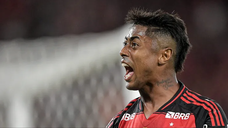 Bruno Henrique, jogador do Flamengo, durante partida contra o Sao Paulo no estadio Maracana pelo campeonato Brasileiro A 2025. Foto: Thiago Ribeiro/AGIF