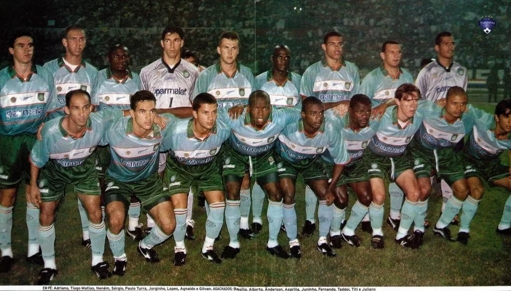 A camisa do Palmeiras em 2000. Foto: Divulgação/Palmeiras