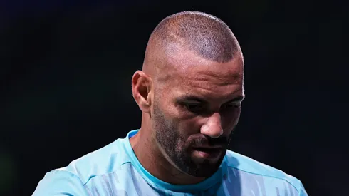 Weverton durante partida do Verdão.