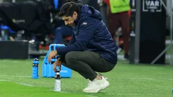 QUITO, ECUADOR - OCTOBER 23: Abel Ferreira, Head Coach of Palmeiras, reacts during the Copa CONMEBOL Libertadores 2025 first-leg semifinal match between LDU Quito and Palmeiras at Rodrigo Paz Delgado Stadium on October 23, 2025 in Quito, Ecuador. (Photo by Franklin Jacome/Getty Images)
