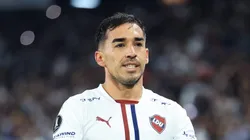 QUITO, ECUADOR - OCTOBER 23: Lisandro Alzugaray of LDU de Quito celebrates after scoring the team's second goal via penalty during the Copa CONMEBOL Libertadores 2025 first-leg semifinal match between LDU Quito and Palmeiras at Rodrigo Paz Delgado Stadium on October 23, 2025 in Quito, Ecuador. (Photo by Franklin Jacome/Getty Images)