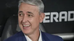 Tiago Nunes, treinador da LDU, em jogo contra Palmeiras na Libertadores