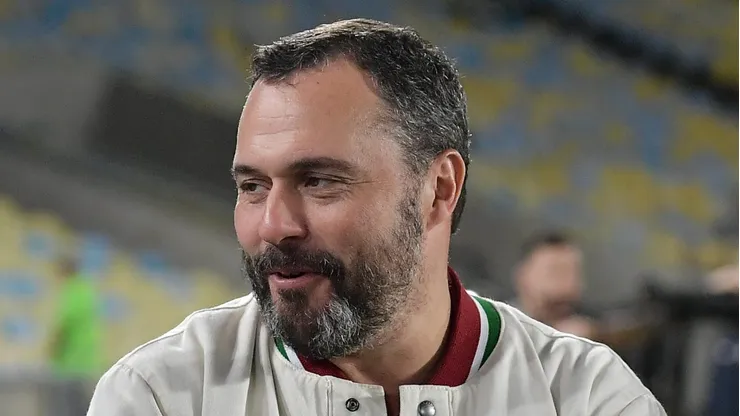 RJ - RIO DE JANEIRO - 23/07/2025 - BRASILEIRO A 2025, FLUMINENSE X PALMEIRAS - Mario Bittencourt presidente do Fluminense durante partida contra o Palmeiras no estadio Maracana pelo campeonato Brasileiro A 2025.