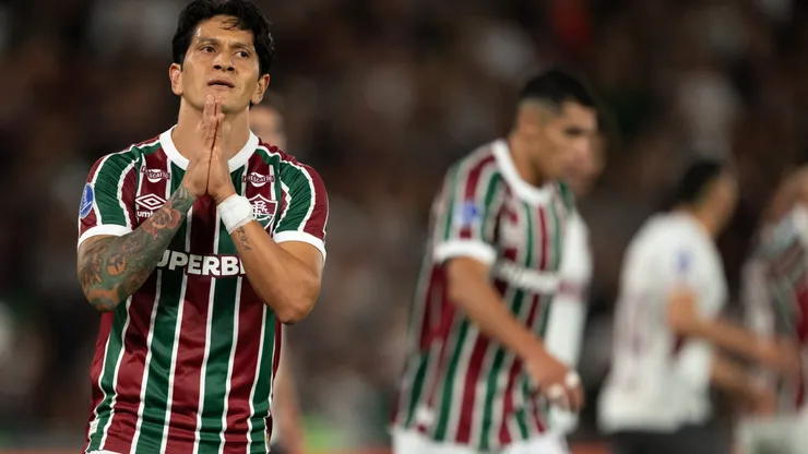 RJ - RIO DE JANEIRO - 23/09/2025 - COPA SUL-AMERICANA 2025, FLUMINENSE X LANUS - German Cano jogador do Fluminense lamenta durante partida contra o Lanus no estadio Maracana pelo campeonato Copa Sul-americana 2025. Foto: Jorge Rodrigues/AGIF