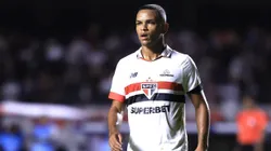 Juan jogador do Sao Paulo durante partida contra o Talleres no estadio Morumbi pelo campeonato Copa Libertadores 2024. Foto: Marcello Zambrana/AGIF