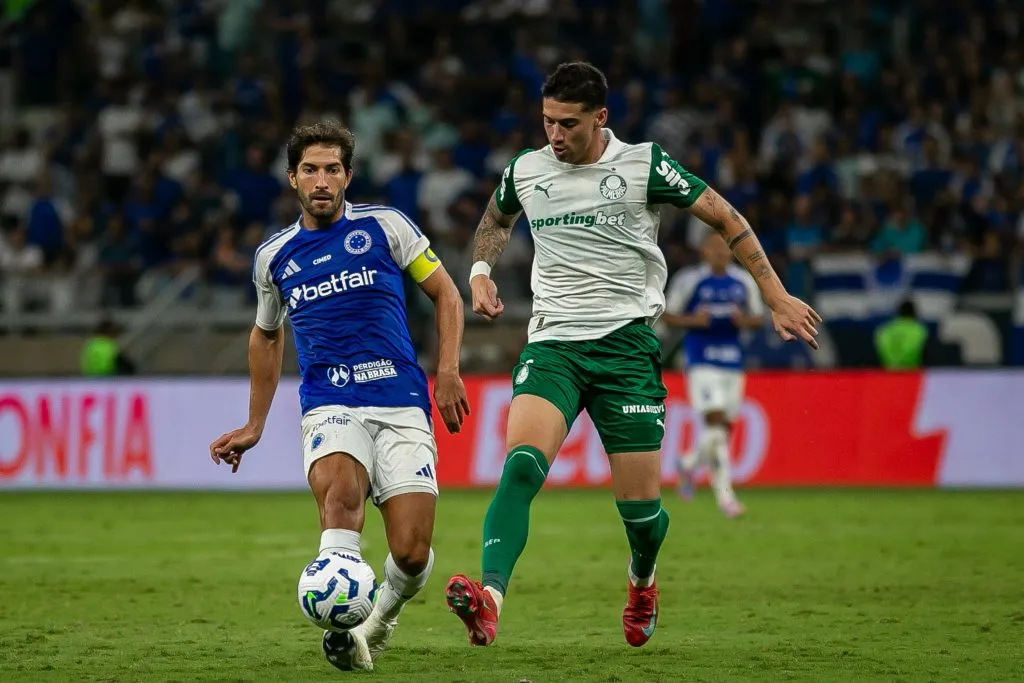 Cruzeiro venceu o Palmeiras no 1º turno do Brasileirão. Foto: Fernando Moreno/AGIF