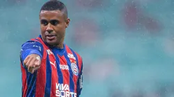 Erick, jogador do Bahia, durante partida contra o Internacional no estadio Arena Fonte Nova pelo campeonato Brasileiro A 2025. Foto: Jhony Pinho/AGIF