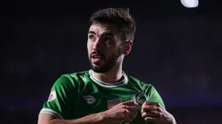 Taliari comemorando gol marcado no Morumbis