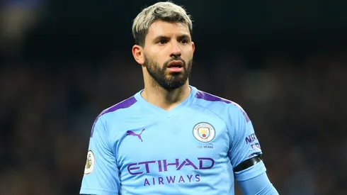 Aguero em ação pelo Manchester City, em 2029. Photo by Alex Livesey/Getty Images