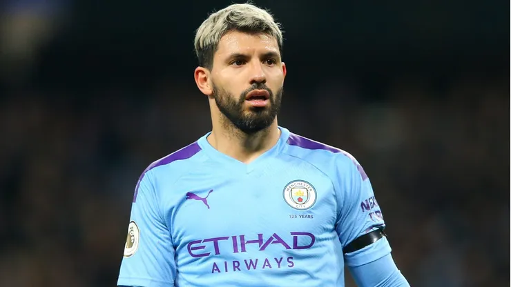 Aguero em ação pelo Manchester City, em 2029. Photo by Alex Livesey/Getty Images