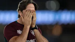 Zubeldía completa um mês no comando do Fluminense com elogios por intensidade e envolvimento com o elenco — Foto Jorge RodriguesAGIF