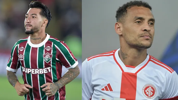 Lucho Acosta e Alan Patrick são os destaques de Fluminense e Inter - Fotos: Thiago Ribeiro/AGIF