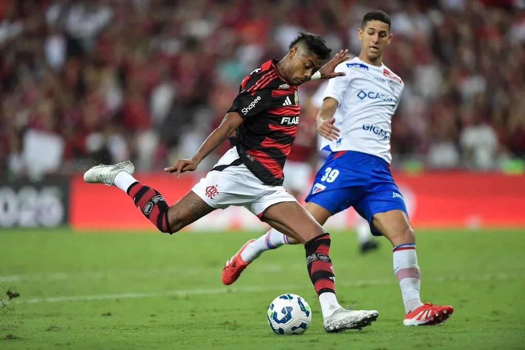 No 1º turno, o Flamengo goleou o Fortaleza no Maracanã. Foto: Thiago Ribeiro/AGIF