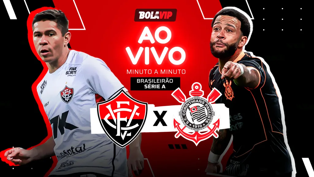 Vitória x Corinthians foi transmitido ao vivo pelo Bolavip Brasil. Fotos: Maxi Franzoi/AGIF e Joisel Amaral/AGIF