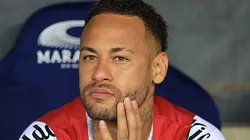 Neymar avançou em recuperação pelo Santos. Foto: Buda Mendes