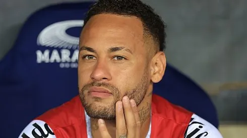 Neymar avançou em recuperação pelo Santos. Foto: Buda Mendes