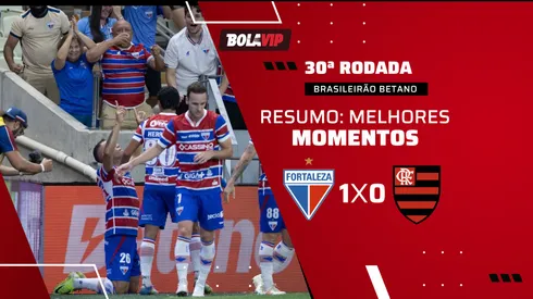 Flamengo é derrotado pelo Fortaleza e perde chance de voltar a liderança do Brasileirão Betano. Foto: Baggio Rodrigues/AGIF