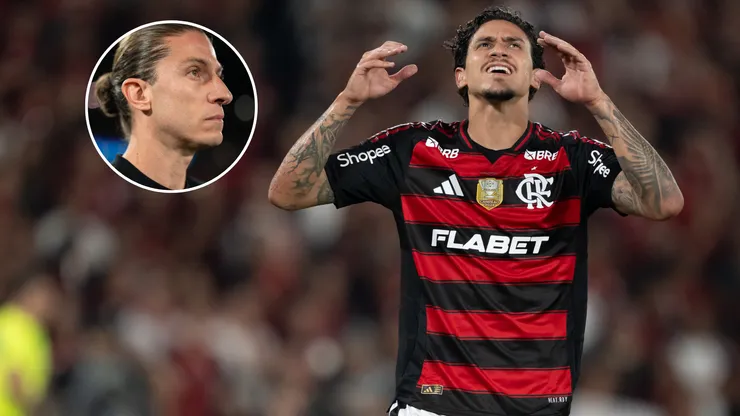Filipe Luís abre o jogo sobre o Flamengo jogar sem Pedro contra o Racing. Foto: Jorge Rodrigues/AGIF