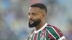Samuel Xavier ri ao falar de convocação e valoriza bom momento no Fluminense — Foto Thiago RibeiroAGIF
