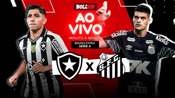 Botafogo x Santos é transmitido ao vivo pelo Bolavip Brasil. Fotos: Thiago Ribeiro/AGIF e Baggio Rodrigues/AGIF