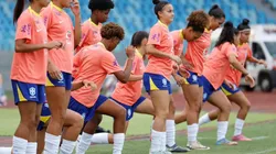 Seleção Sub-20 durante treino em preparação para amistoso. Foto: Rafael Ribeiro/CBF